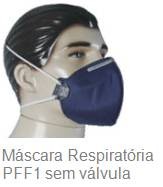 MASCARA RESPIRATÓRIA SEM VÁLVULA PFF1